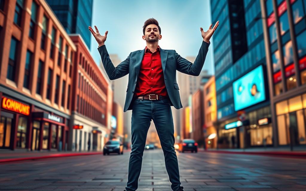 Confident body language